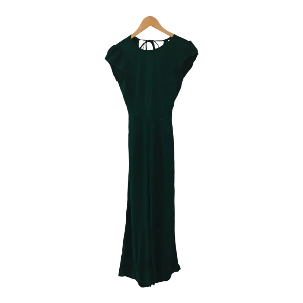 Reformation Emerald Green Jumpsuit. Size 0